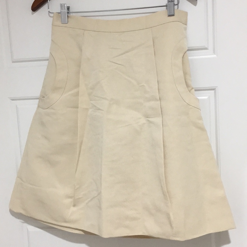 Lela Rose silk A-line skirt size 4